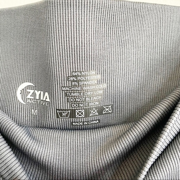 Zyia Camo Performance Hi-Rise Seamless Leggings Grey Size Medium - Picture 6 of 7